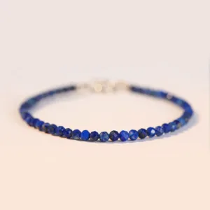 Mythstone Small Lazurite Ultra-Thin Beads Balance Bracelet