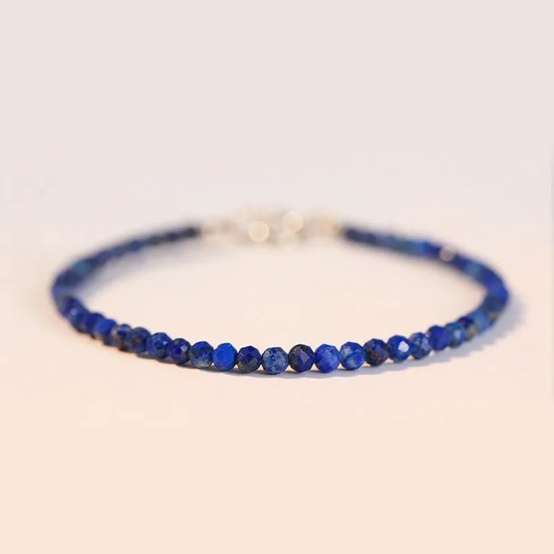 Mythstone Small Lazurite Ultra-Thin Beads Balance Bracelet
