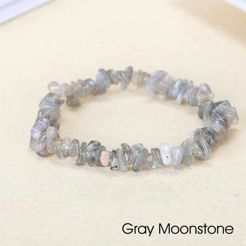 Natural Irregular Shape Crystal Stone Warmth Soothing Bracelet - Image 36