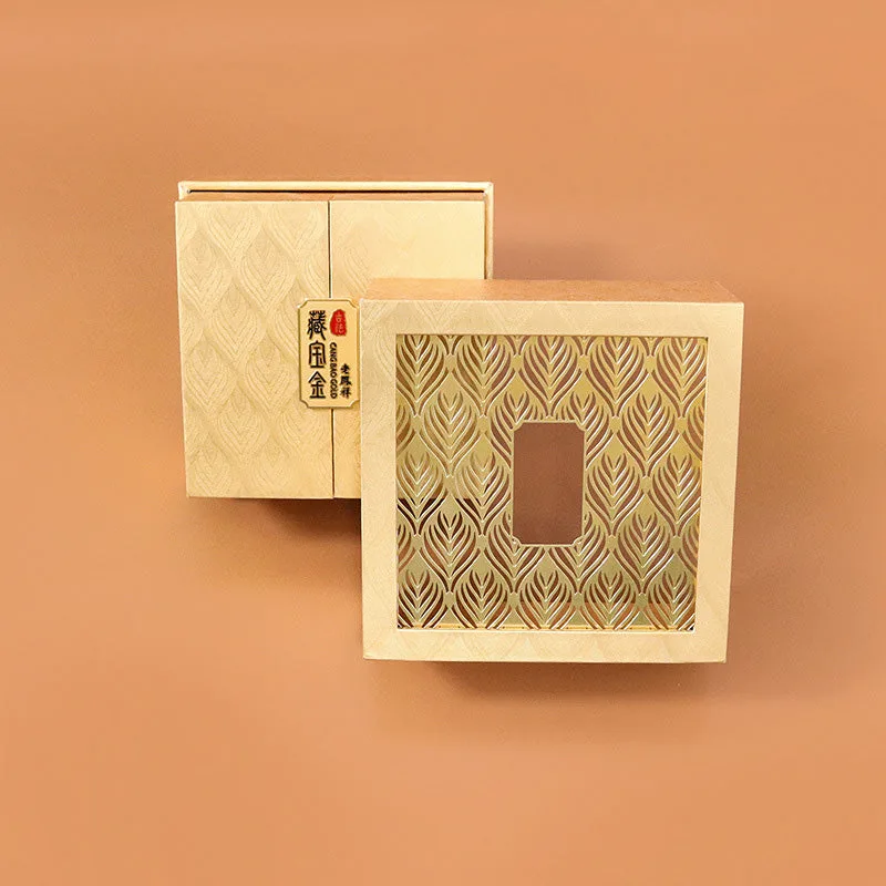 Mythstone Retro Jewelry Storage Feather Pattern Box Gift Box - Image 8