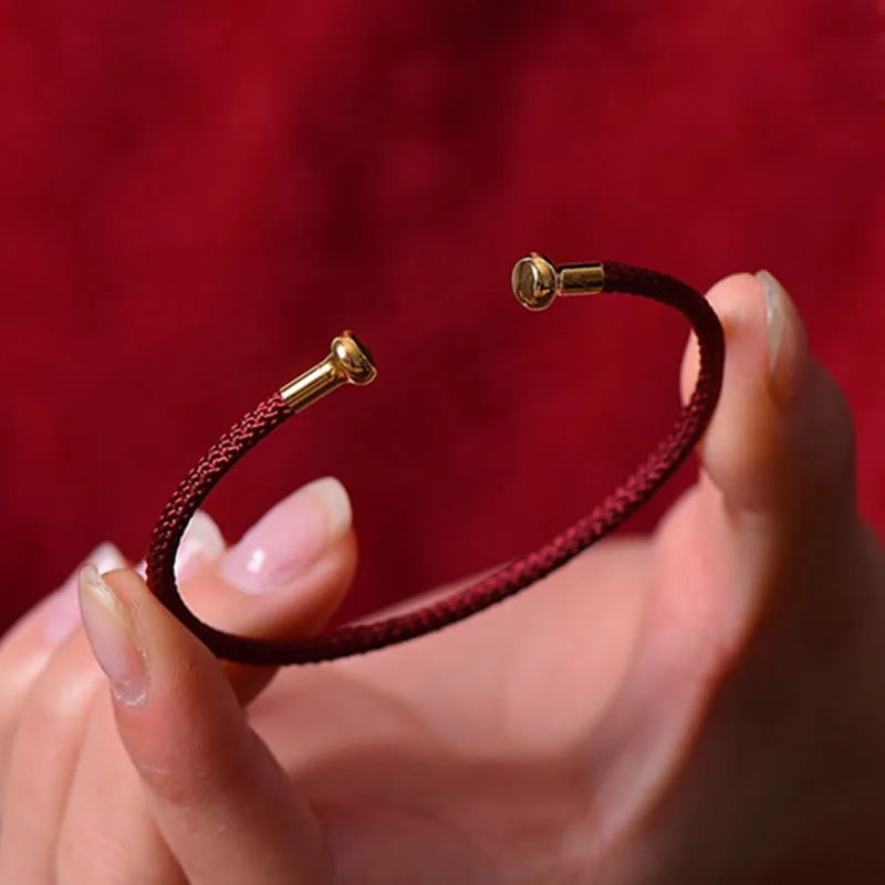 Mythstone Simple Design Handmade Luck Braid String Cuff Bracelet - Image 12