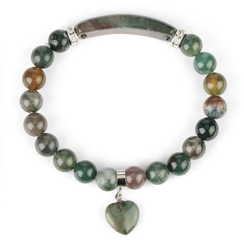 Mythstone Natural Quartz Love Heart Healing Beads Bracelet - Image 6