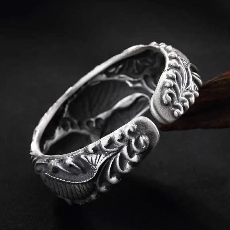 Mythstone - Mythstone Koi Fish Lotus Luck Wealth Bracelet Bangle - Image 4