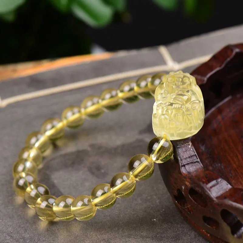 Mythstone FengShui Citrine PiXiu Wealth Bracelet - Image 2