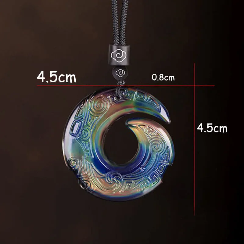 Color-Changing One's Luck Improves Design Pattern Liuli Crystal Necklace Pendant - Image 6
