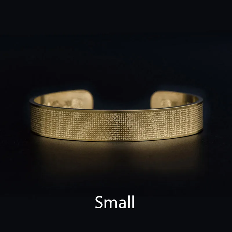 Mythstone Shurangama Mantra Engraving Titanium Steel Blessing Bracelet - Image 3