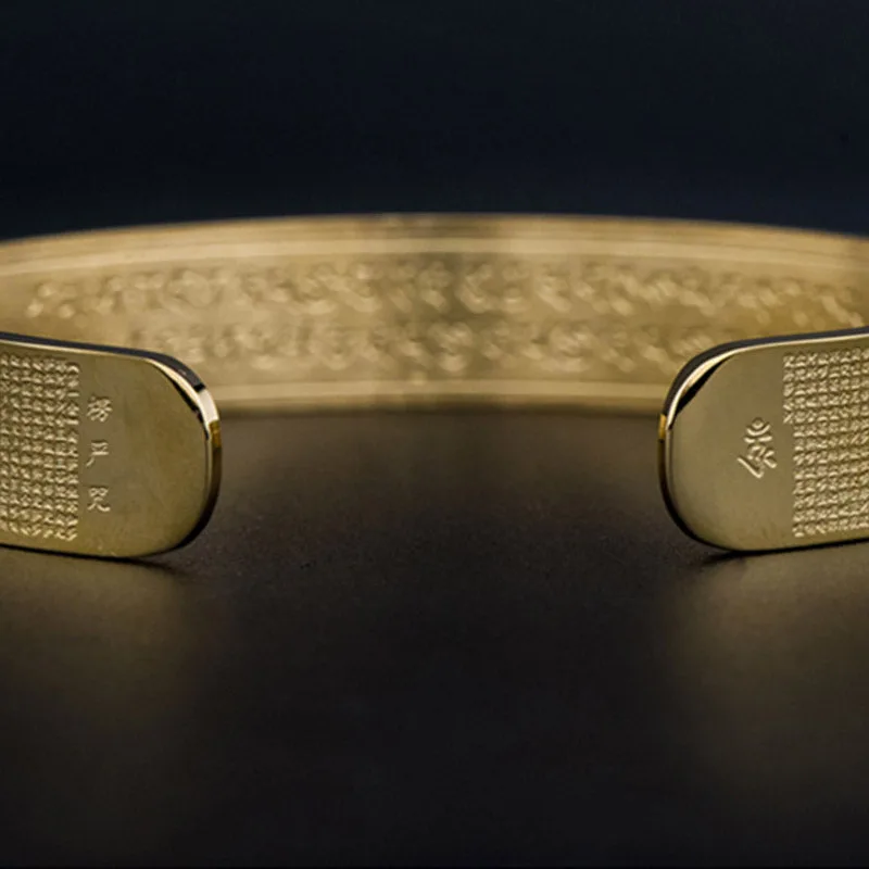 Mythstone Shurangama Mantra Engraving Titanium Steel Blessing Bracelet - Image 9