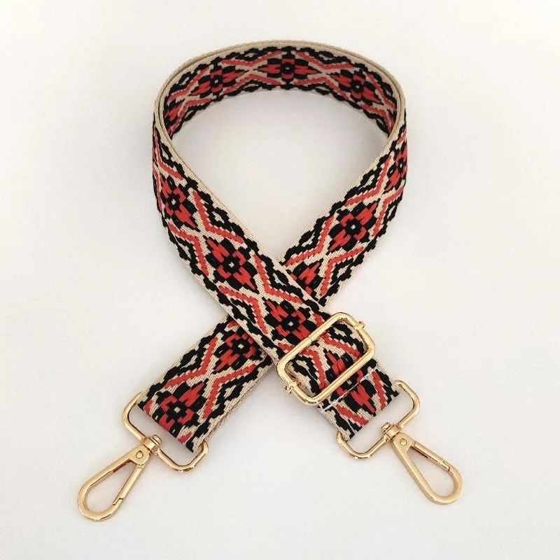 Mythstone Multicolor Embroidered Shoulder Bag Straps - Image 3