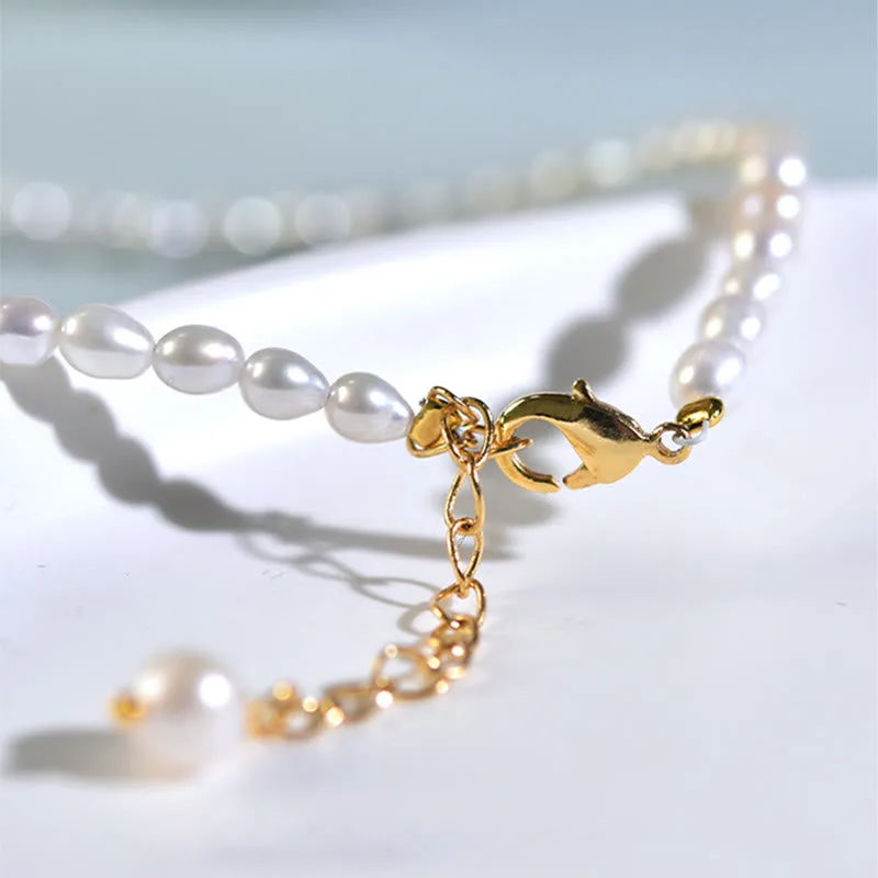 Mythstone 925 Sterling Silver Natural Pearl Larimar Sincerity Necklace Pendant - Image 6