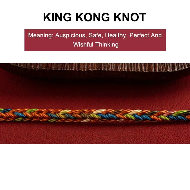 Mythstones "May you be healthy and happy" Lucky Multicolored Bracelet - Image 4