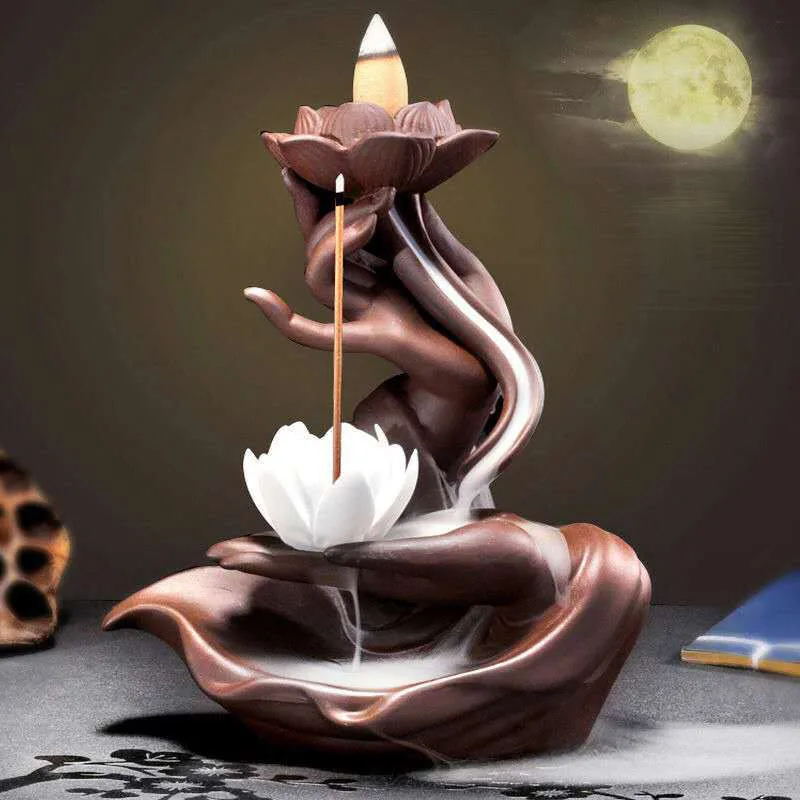 Mythstone Lotus Bergamot Healing Incense Burner - Image 7