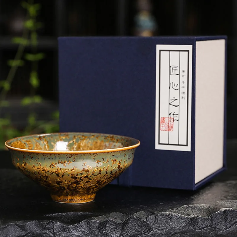 Mythstone Colorful Brown Ceramic Teacup Kung Fu Tea Cup Bowl - Image 30