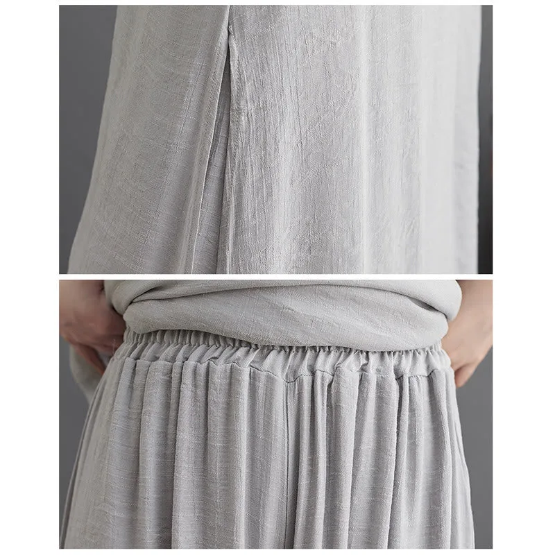 Mythstone Simple Pattern Meditation Prayer Spiritual Zen Practice Yoga Clothing Women's Set - Image 7