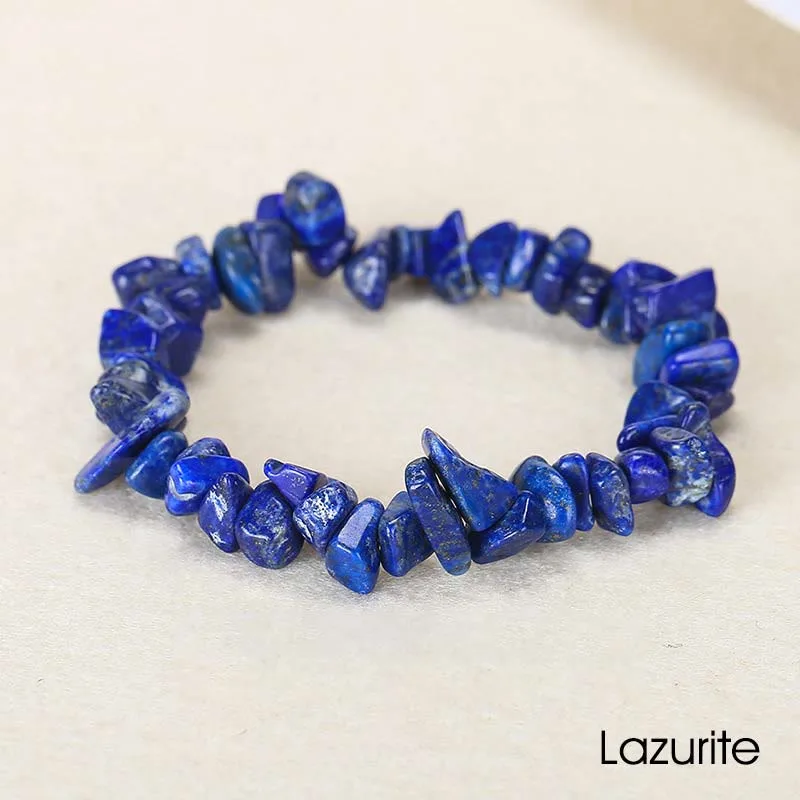 Natural Irregular Shape Crystal Stone Warmth Soothing Bracelet - Image 44