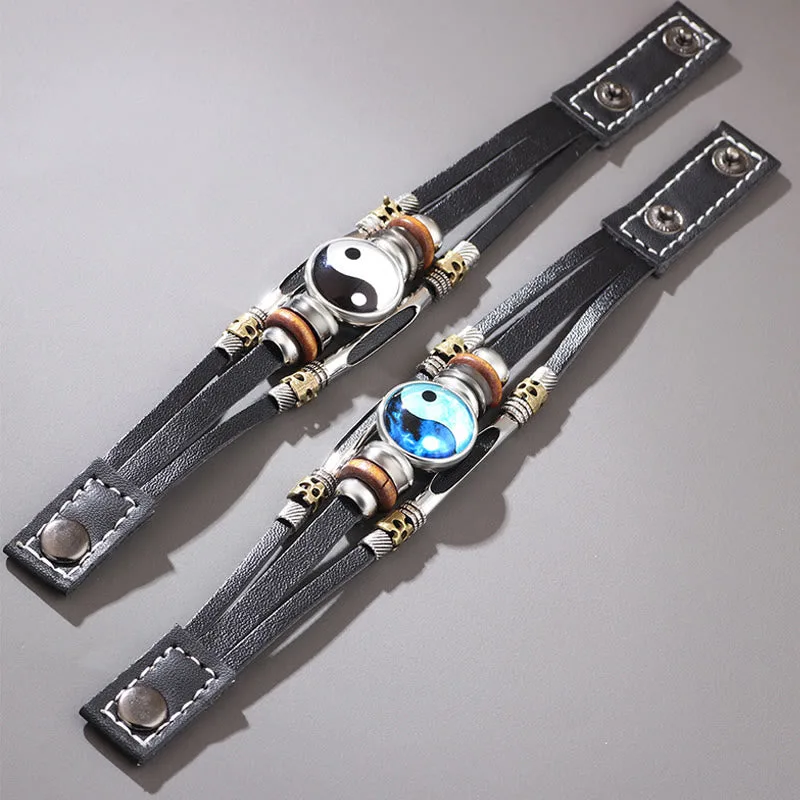 Mythstone Yin Yang Leather Balance Bracelet - Image 12