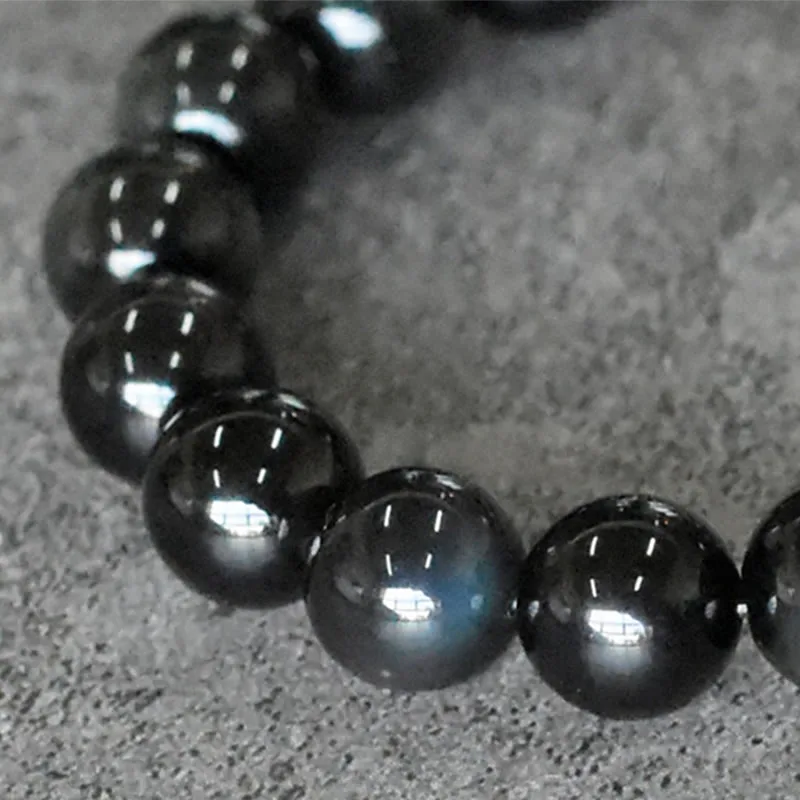 Mythstone Rainbow Obsidian Copper Bead Positive Transformation Bracelet - Image 7