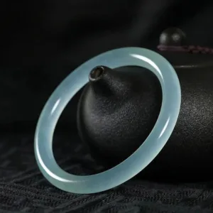 Mythstone Natural Jade Healing Blessing Bangle Bracelet