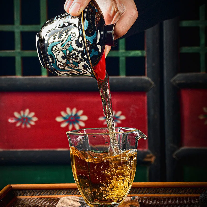 Mythstone Peking Opera Mask Pattern Ceramic Gaiwan Sancai Teacup Kung Fu Tea Cup And Saucer With Lid Teapot - Image 7