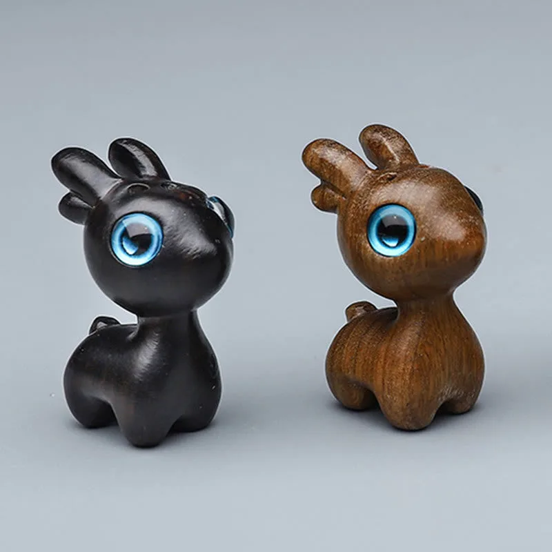 Mythstone Green Sandalwood Small Leaf Red Sandalwood Cute Cat Animals Soothing Peace Decorations - Image 48