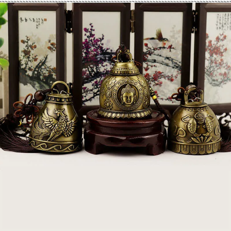 Mythstone - Feng Shui Buddha Koi Fish Phoenix Wind Chime Bell Luck Wall Hanging Decoration - Image 5