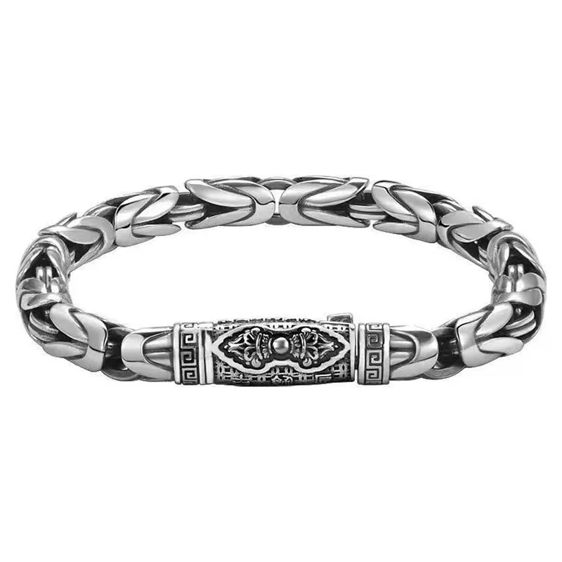 Mythstone Dorje Vajra Om Mani Padme Hum Peace Love Copper Chain Bracelet - Image 7