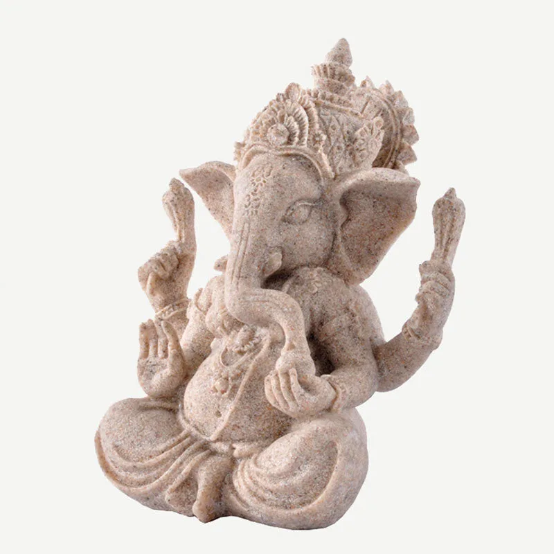 Mythstone Ganesh Ganpati Elephant Statue Wealth Blessing Home Decoration - Image 6