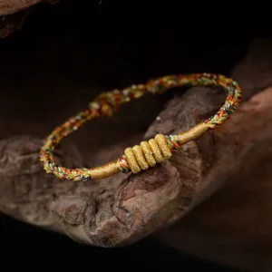 Mythstone Handmade Colorful King Kong Knot Protection Braid String Bracelet