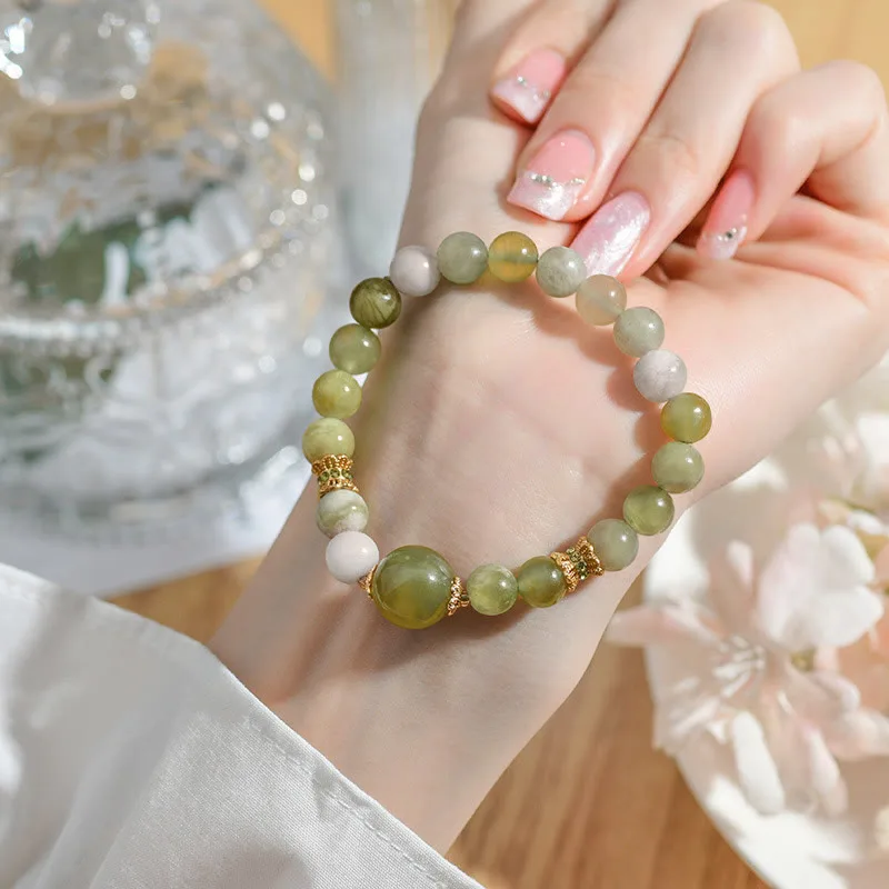 Mythstone Green Grape Color Jade Abundance Bracelet - Image 13