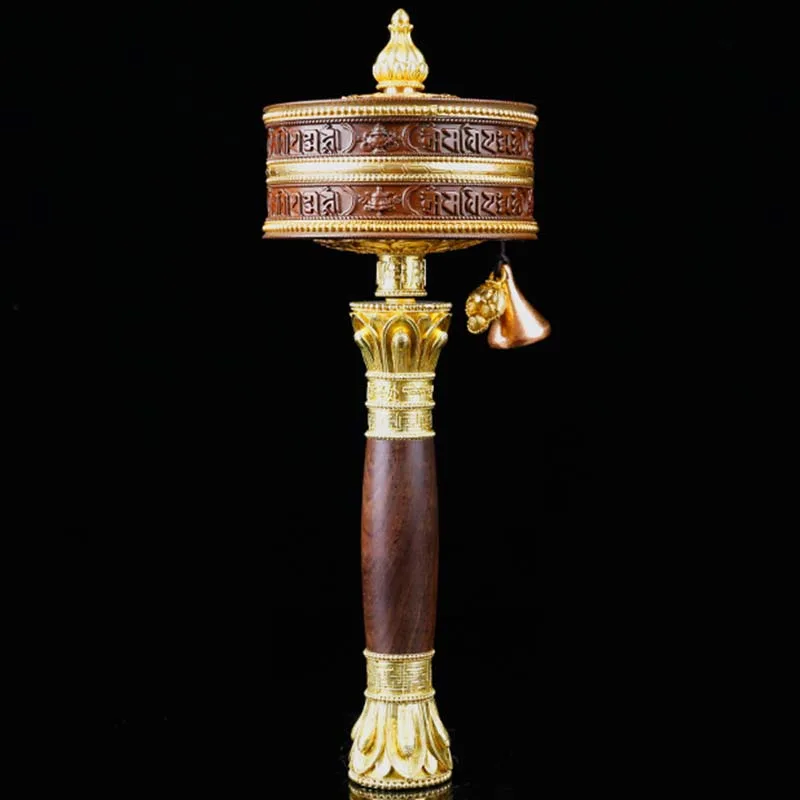 Mythstone Tibetan Prayer Wheel Six True Words Copper Balance Decoration - Image 4