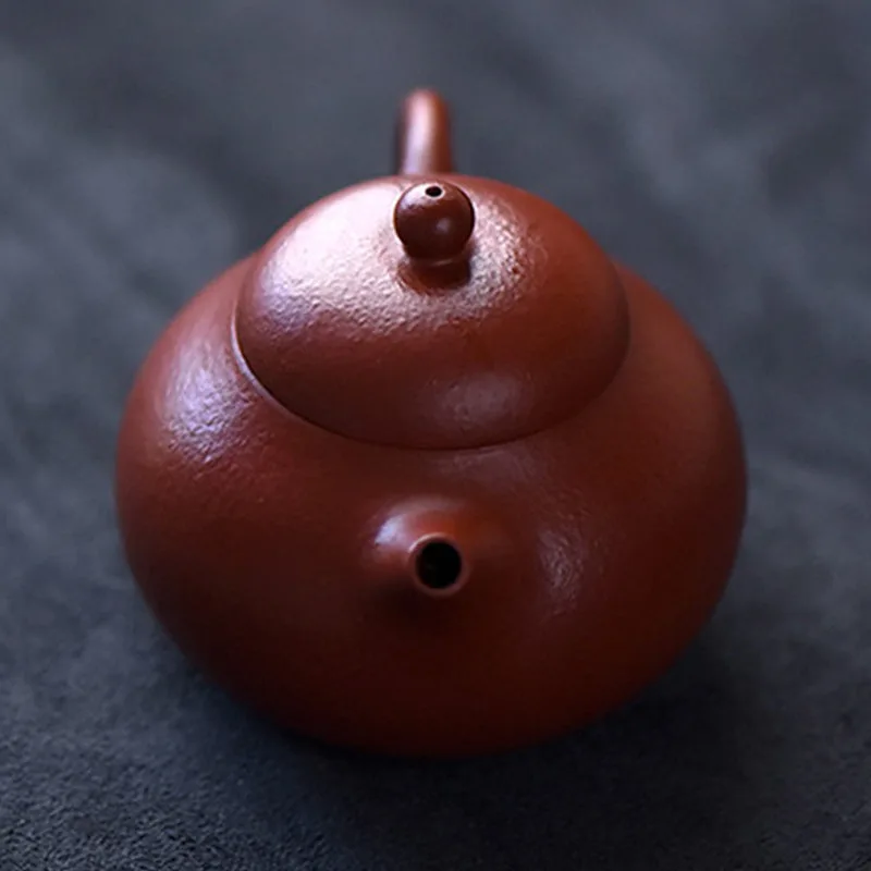 Mythstone Yixing All Handmade Wen Dan Brown Purple Clay Kung Fu Teapot - Image 10