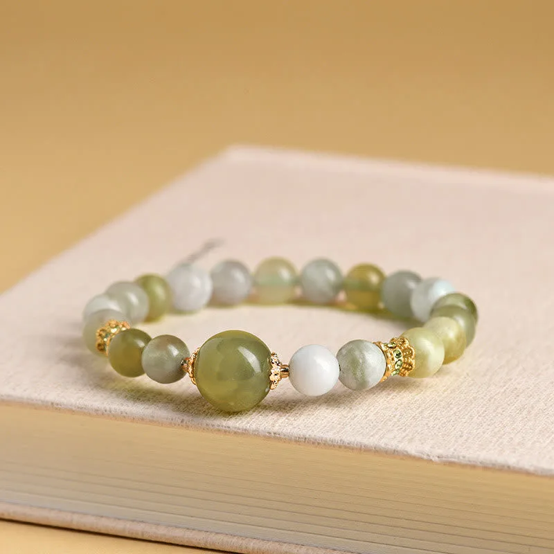 Mythstone Green Grape Color Jade Abundance Bracelet - Image 7