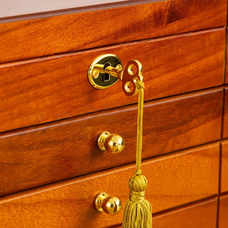 Mythstone Retro Solid Wood Jewelry Box Four-Layer Wooden Jewelry Storage Box - Image 19