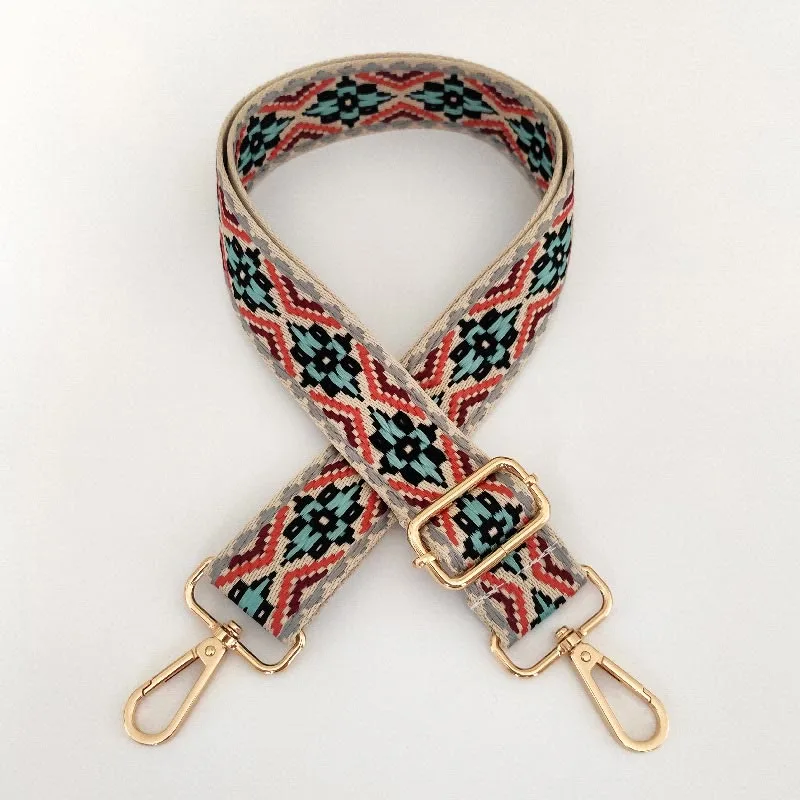 Mythstone Multicolor Embroidered Shoulder Bag Straps - Image 5