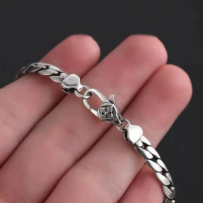 Mythstone Double Dorje Vajra Strength Punk Copper Chain Bracelet Necklace - Image 8