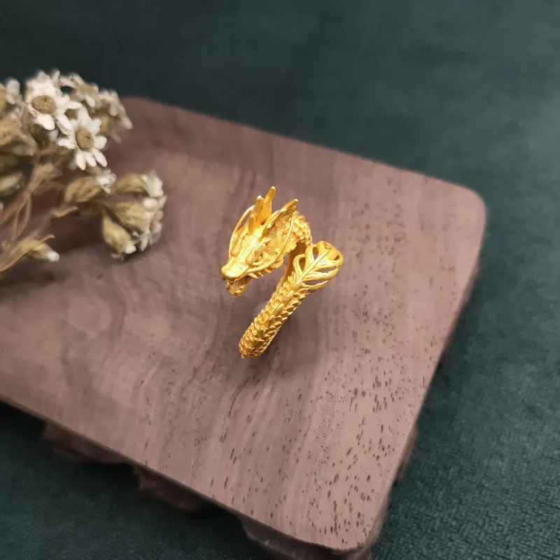 Mythstone Golden Dragon Success Strength Ring - Image 7