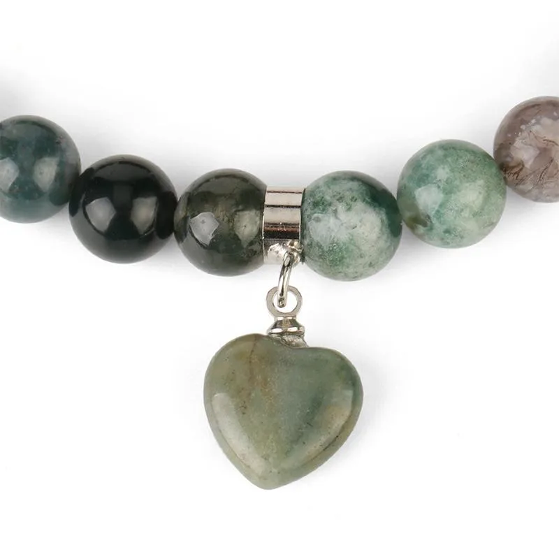 Mythstone Natural Quartz Love Heart Healing Beads Bracelet - Image 8