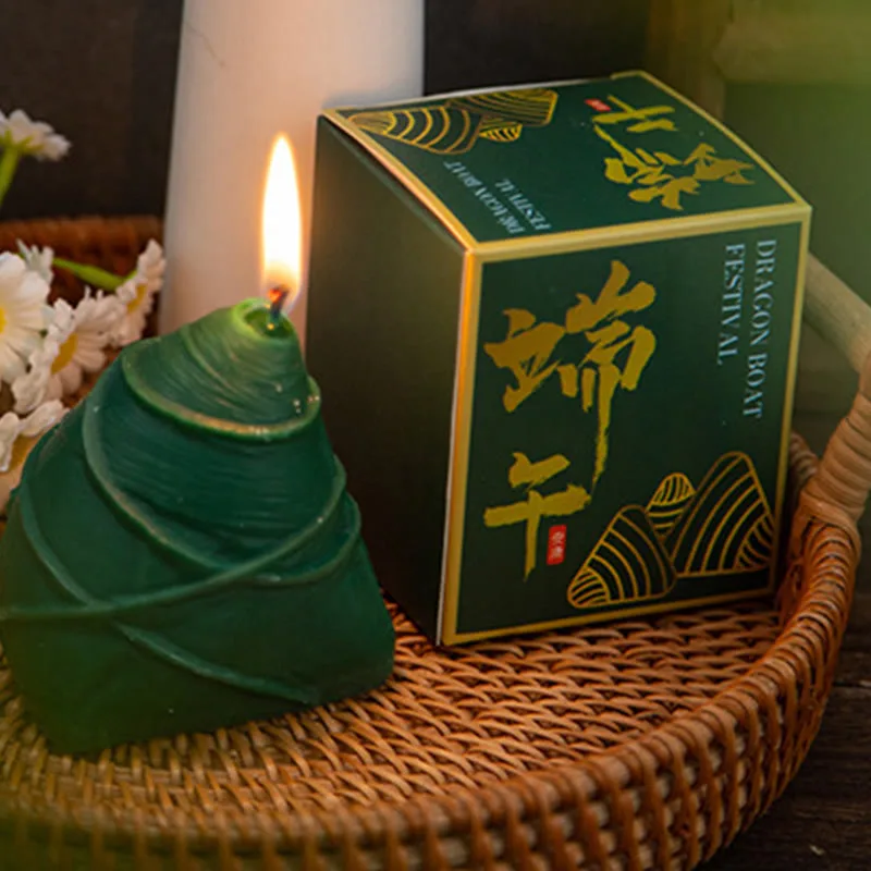 Mythstone Dragon Boat Festival Zongzi Pattern Scented Candle Gift For Family Friends - Image 7