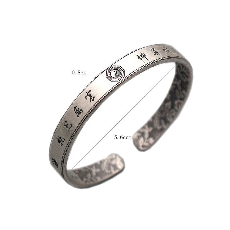 Mythstone 999 Sterling Silver Bagua Yin Yang Balance Bracelet - Image 8