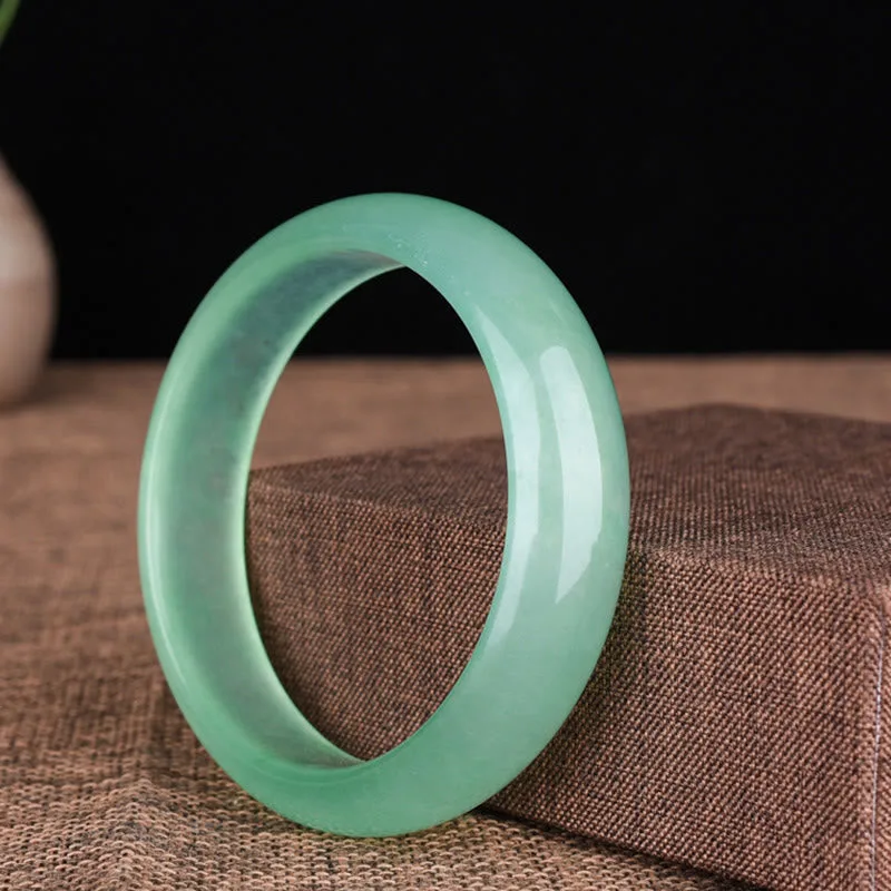 Mythstone Natural Jade Luck Healing Prosperity Bangle Bracelet - Image 7