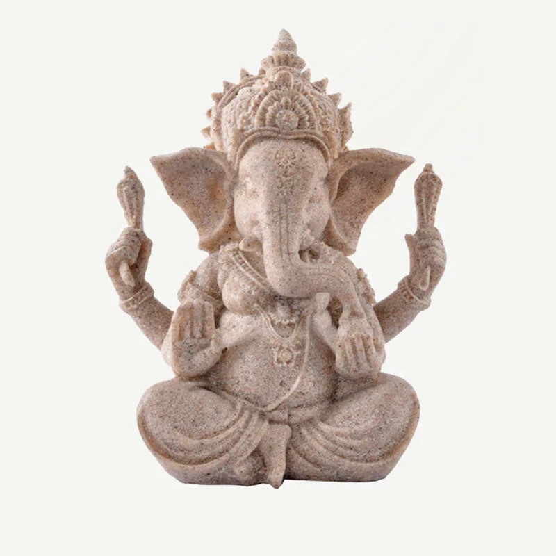 Mythstone Ganesh Ganpati Elephant Statue Wealth Blessing Home Decoration - Image 7