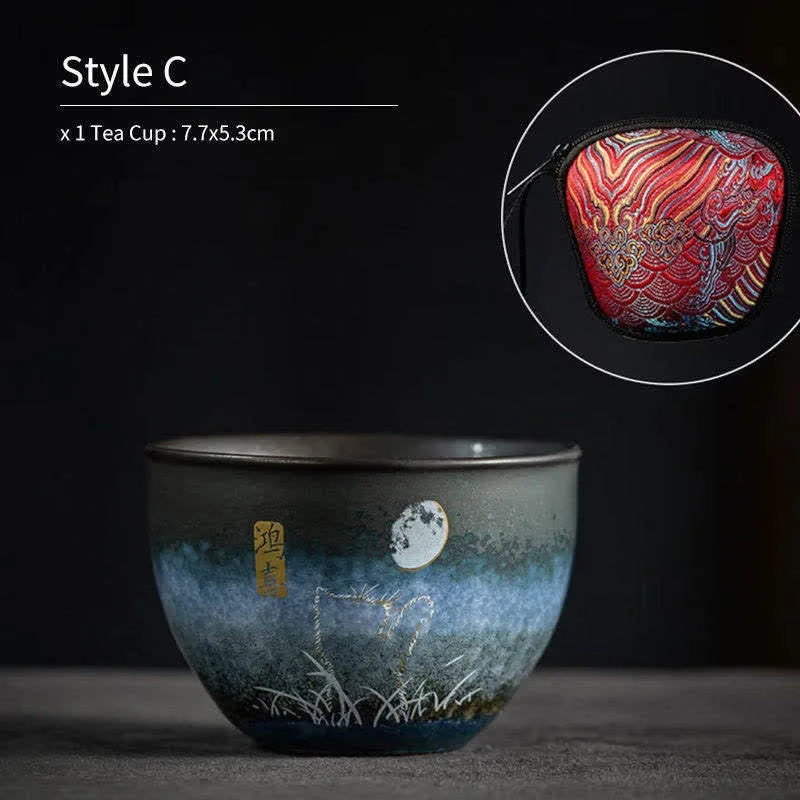 Mythstone Ceramic Teacup Lovely Cat Black Tea Cups 140ml - Image 9