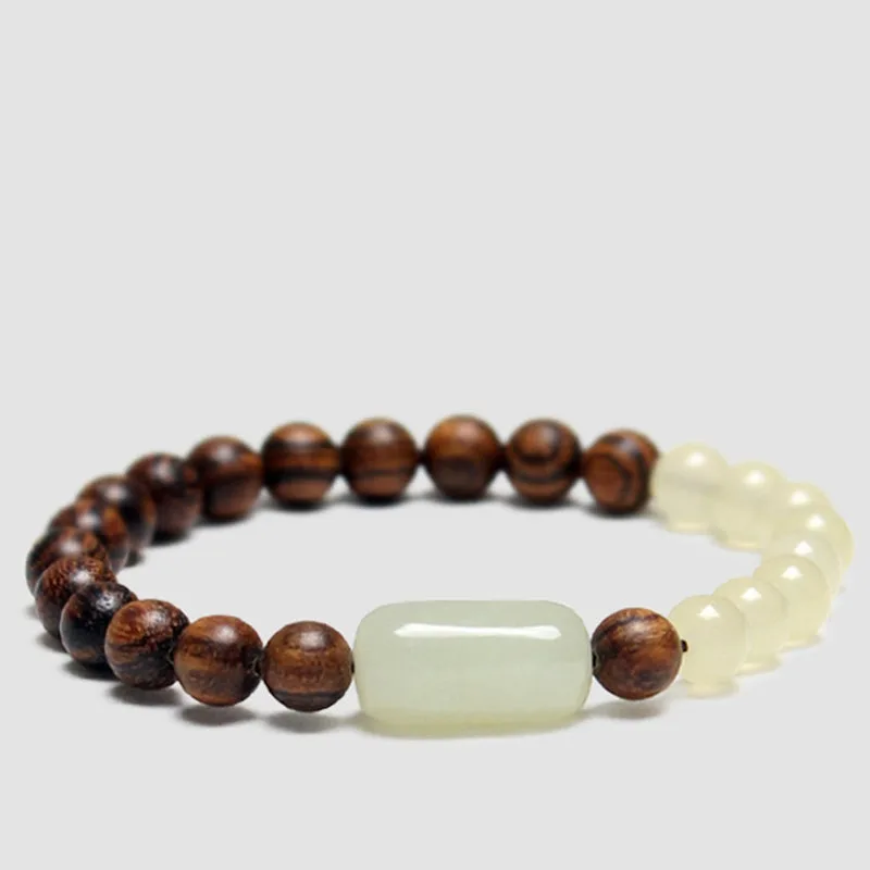 Mythstones Jade Sandalwood Luck Abundance Bracelet