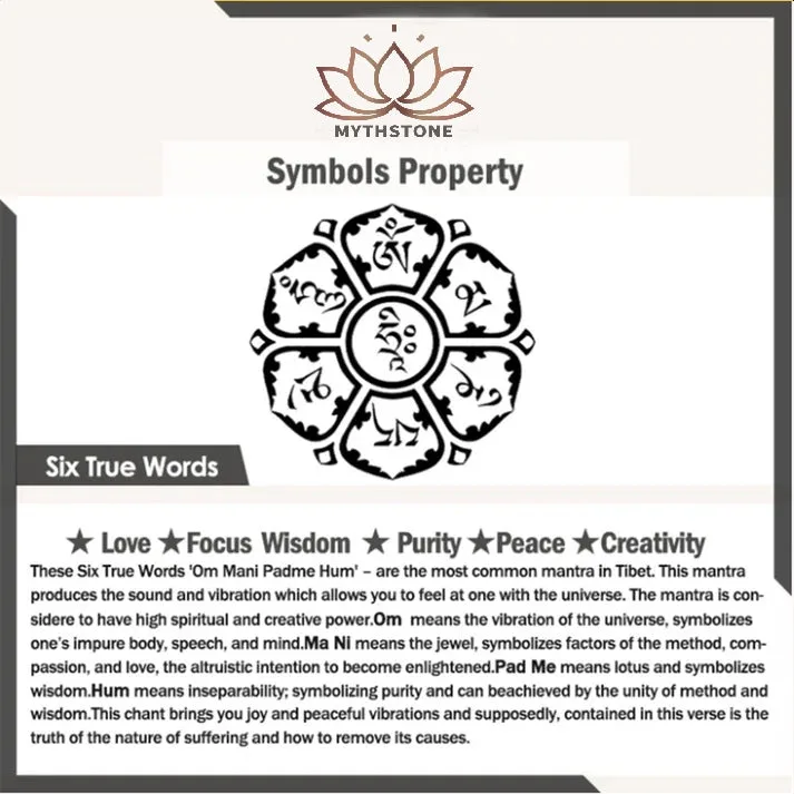 Six True Words Love Peace Flower Pattern Necklace - Image 20