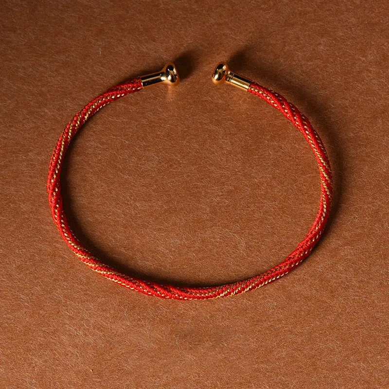 Mythstone Simple Design Handmade Luck Braid String Cuff Bracelet - Image 16