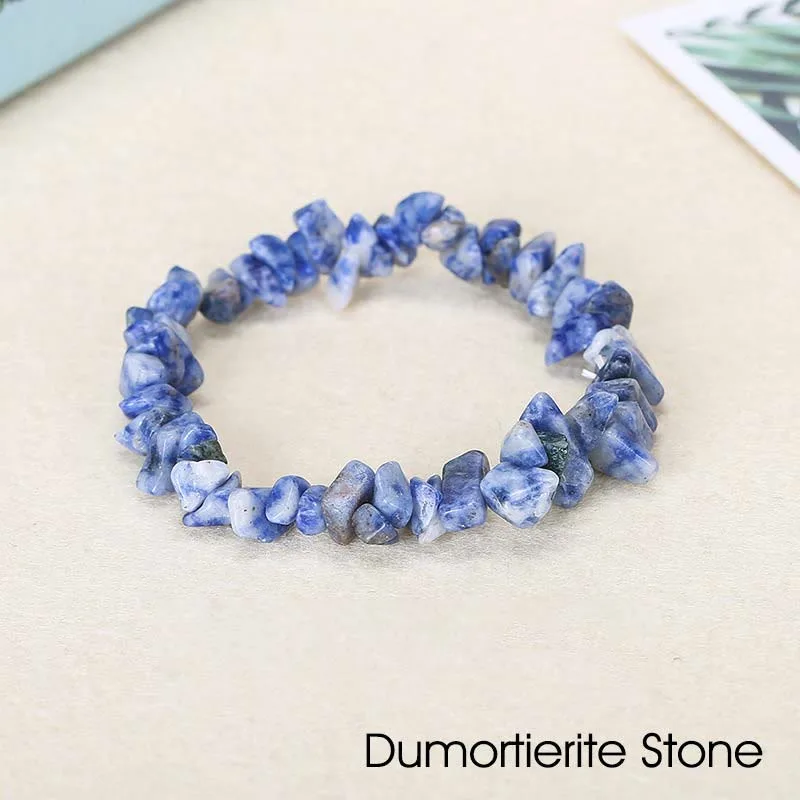 Natural Irregular Shape Crystal Stone Warmth Soothing Bracelet - Image 66
