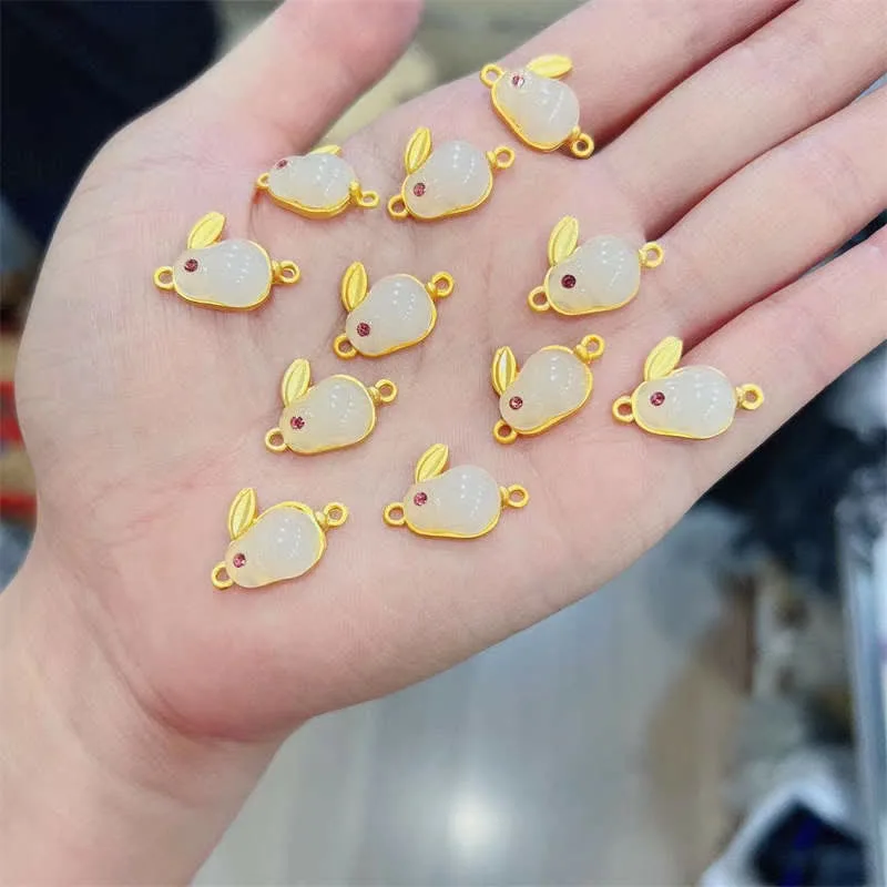 Year of the Rabbit Red Agate Jade Bunny Confidence String Bracelet - Image 5