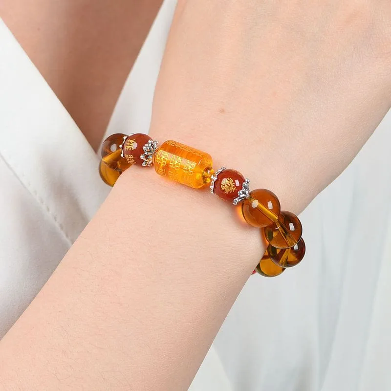 Mythstone Natural Citrine Fortune Happiness Bracelet - Image 4