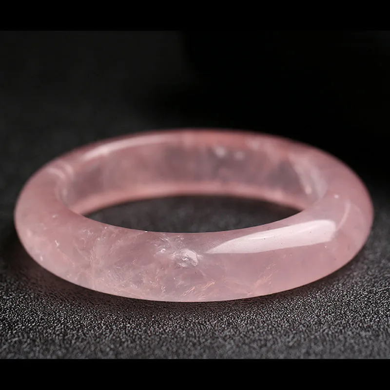 Mythstones Natural Rose Quartz Love Caring Bracelet Bangle - Image 8
