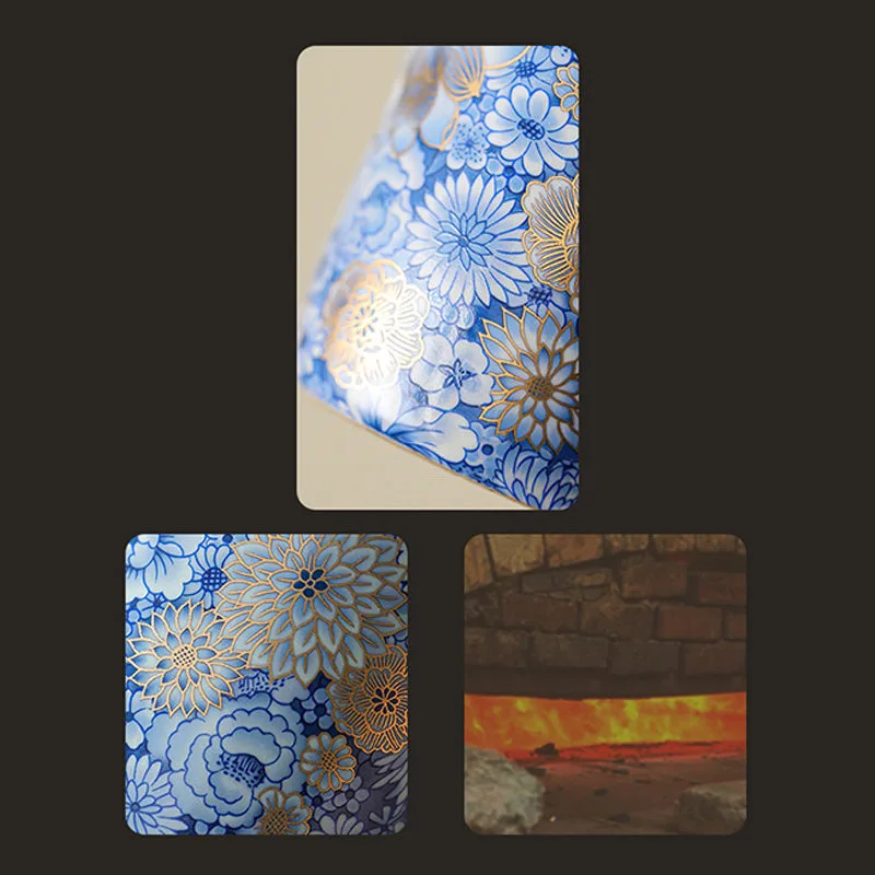 Mythstone Lotus Chrysanthemum Plum Blossom Flower Teacup Kung Fu Tea Cup Teapot - Image 14