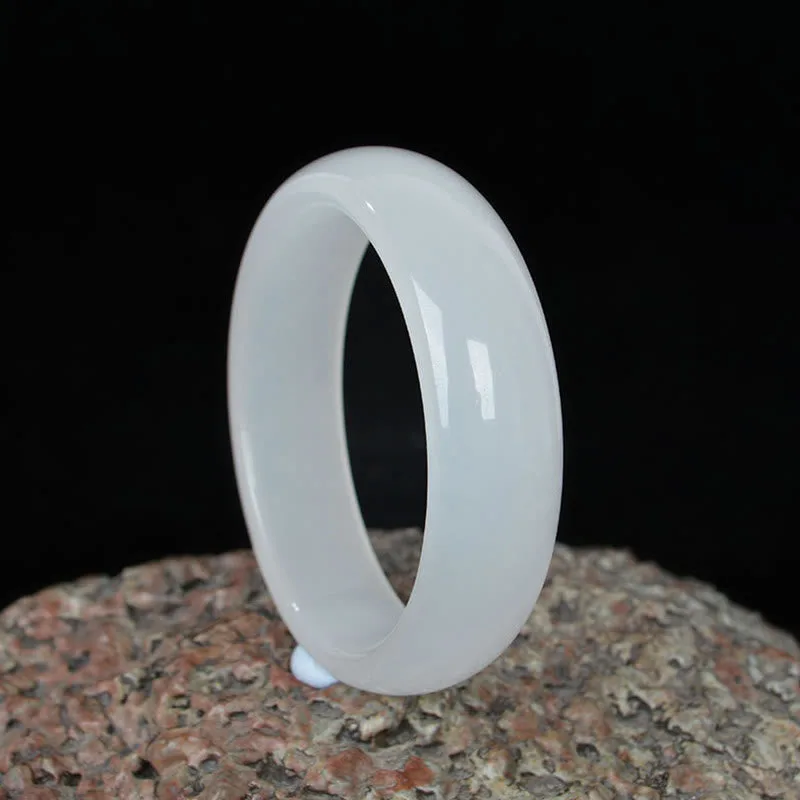 Mythstone Natural Golden Silk Jade Wealth Luck Bracelet Bangle - Image 2